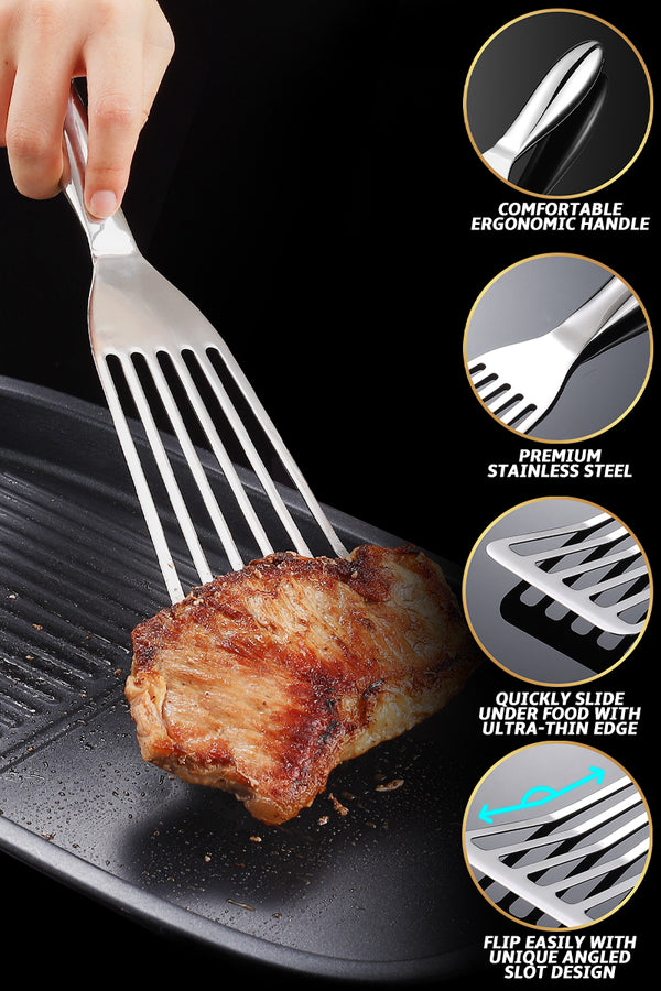 Gourmet Easy fish spatula stainless steel combo - 1 large fish