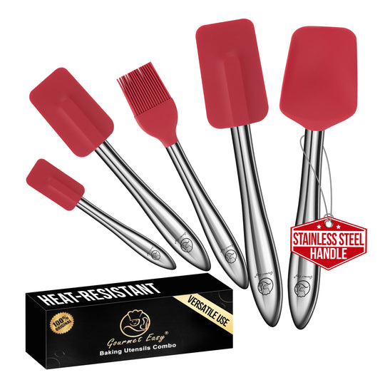 5pcs Kitchen Utensils Set in red