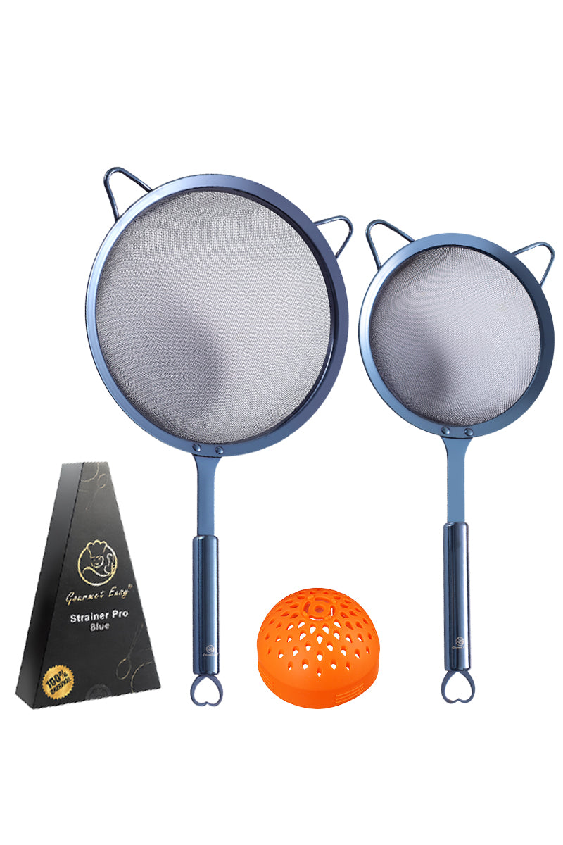 Fine Mesh Strainer with Silicone Handle 5 — The Grateful Gourmet