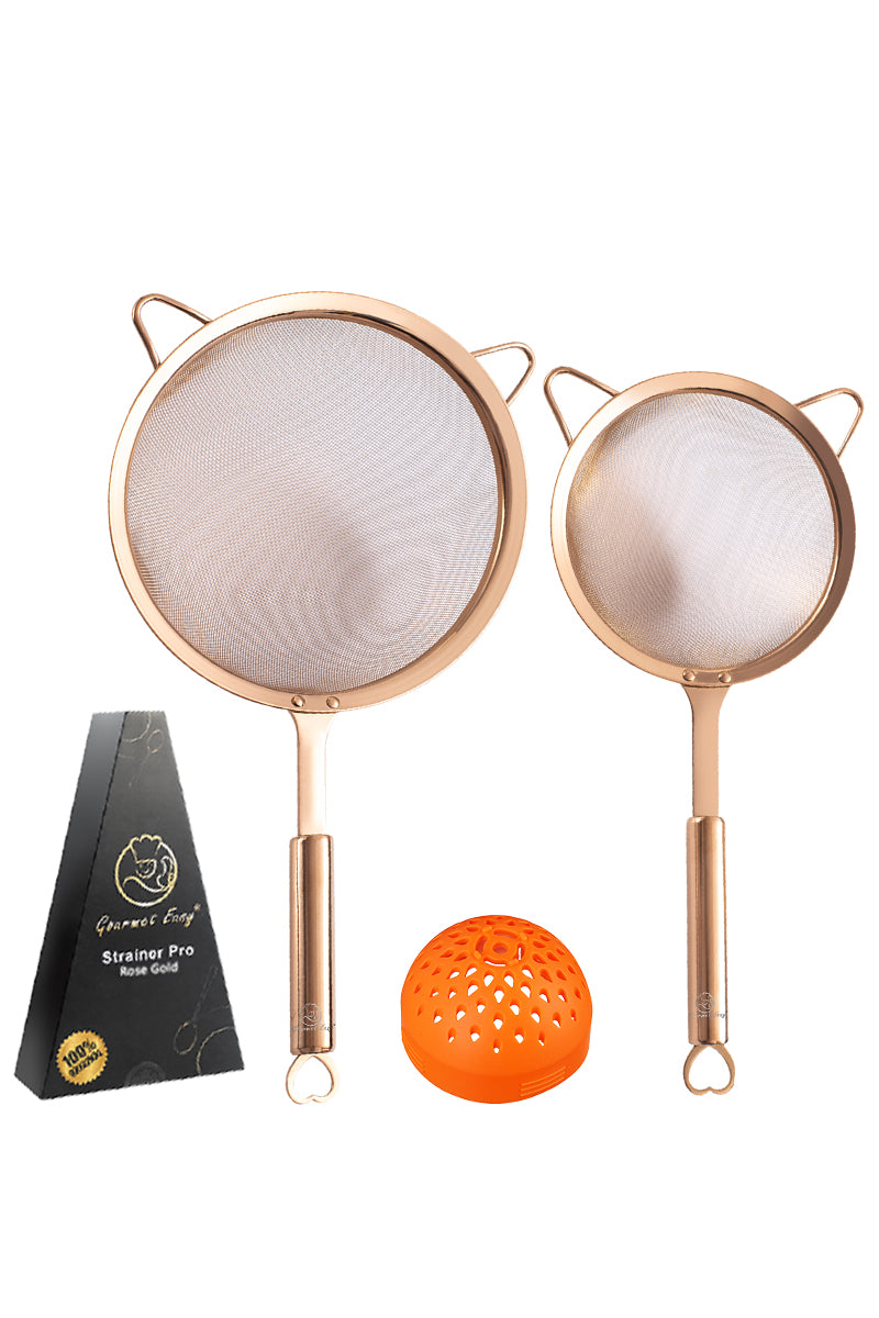 Fine Mesh Strainer with Silicone Handle 5 — The Grateful Gourmet