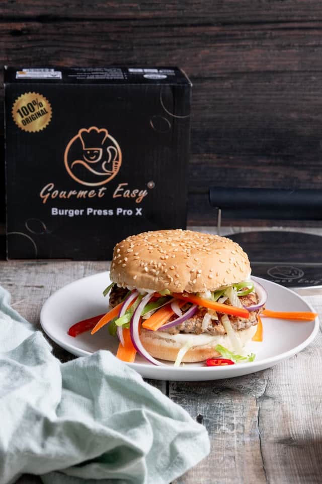 Thai Pork Smash Burgers — from the Gourmet Easy recipe book