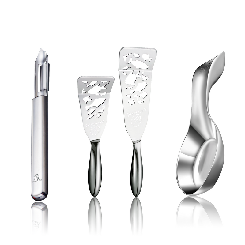 Fish Turner - Fish Edition + I Peeler Deluxe + Spoon Rest