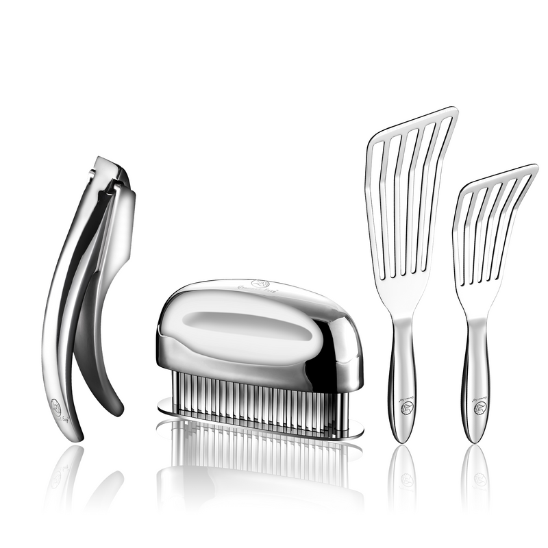 Fish Turner + Garlic Easy (Fine Mince) + Meat Tenderizer Needle