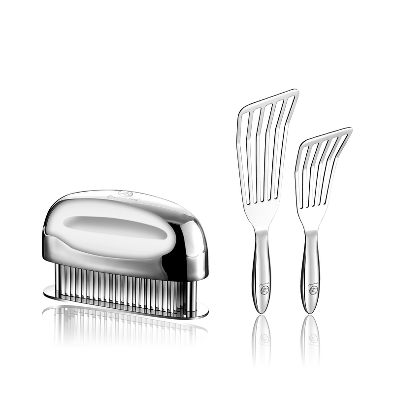 Fish Turner + Meat Tenderizer Needle