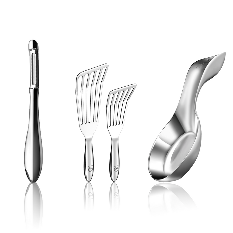 Fish Turner + I Peeler + Spoon Rest