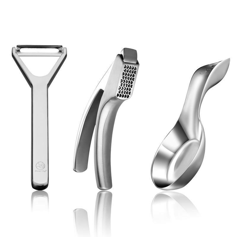 Garlic Easy (Coarse Mince) + Y Peeler Deluxe + Spoon Rest
