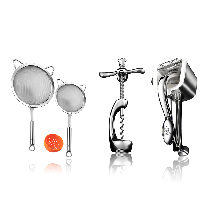 Juicer + Stainless Steel Strainer Set (Stainless Steel) + Wine Opener