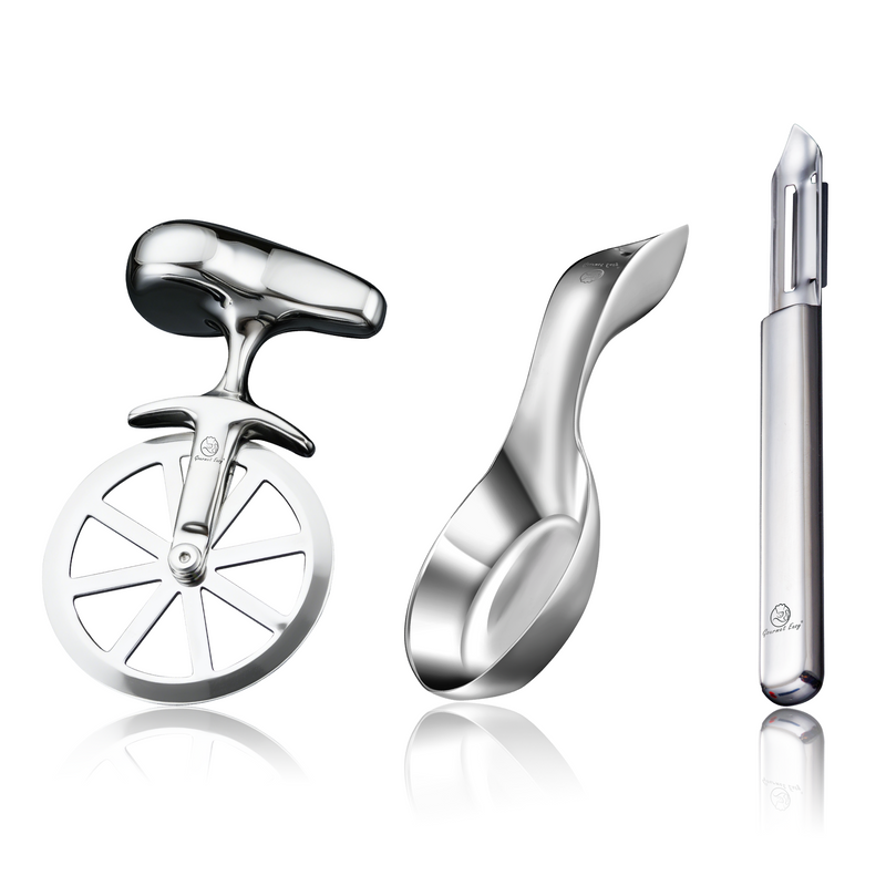 I Peeler Deluxe + Pizza Cutter + Spoon Rest