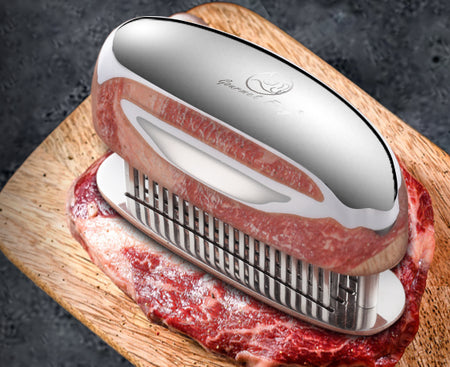 Meat Tenderizer Tool 48 Blades Stainless Steel Sharp Needle for Tenderizing  Steak Beef Fish - ASL921 - IdeaStage Promotional Products