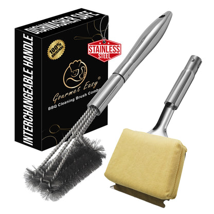 BBQ Cleaning Brush Combo in yellow