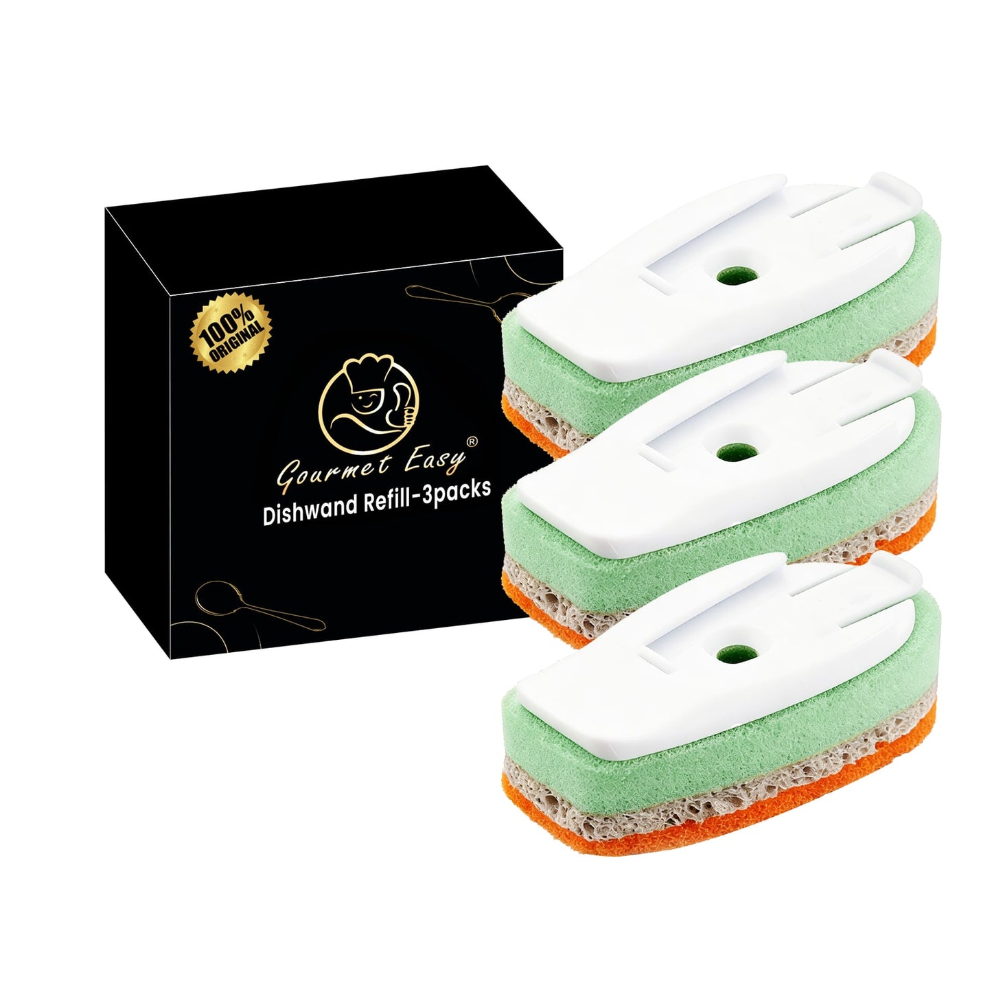 Gourmet Easy Dishwand refill, 3 pack