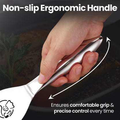 Non-slip ergonomic handle for a comfortable grip and precise control