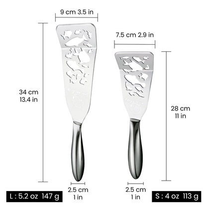 Fish Turner Fish Edition dimensions: 34 cm large and 28 cm small spatula, 5.2 oz and 4 oz
