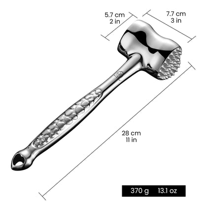 Meat Tenderizer Love Edition dimensions: 28 cm long, 7.7 cm head, 370 g