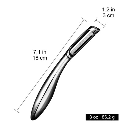 I Peeler dimensions: 7.1 in long, 1.2 in wide, 3 oz