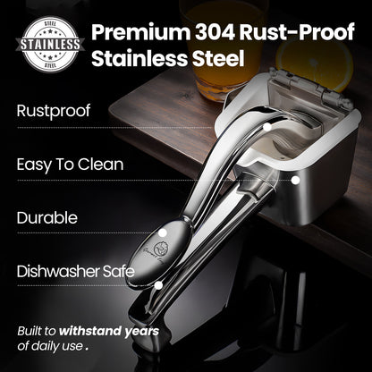 Premium 304 rust-proof stainless steel: rustproof, easy to clean, durable, dishwasher safe
