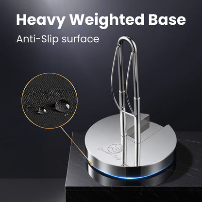 Heavy weighted base with an anti-slip surface