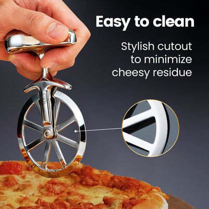 Easy to clean — stylish cutout minimises cheesy residue