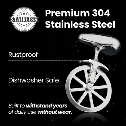 Premium 304 stainless steel: rustproof and dishwasher safe