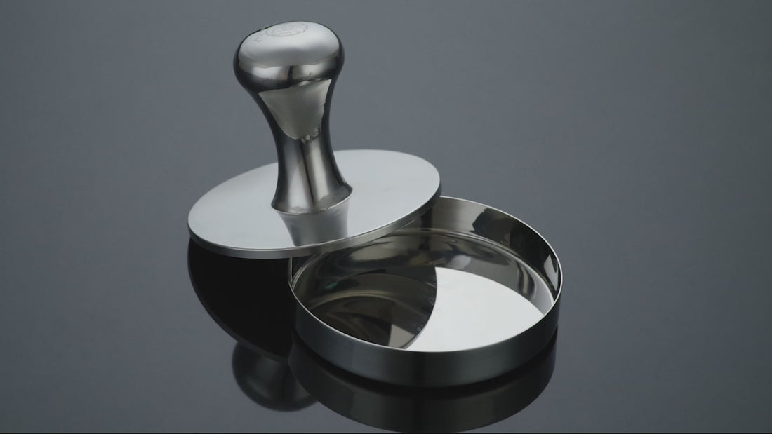 Burger Press Meat Patty Maker demo: shaping and pressing a patty