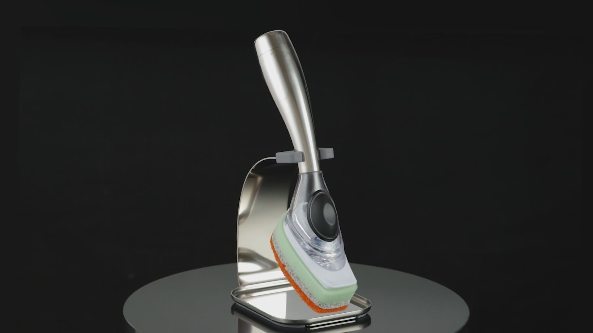 Dishwand demo: one-press soap dispensing