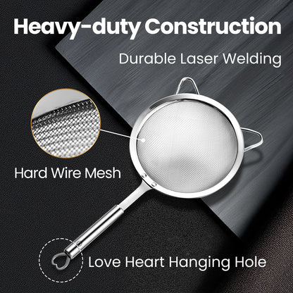 Heavy-duty construction with durable laser welding, hard wire mesh and a heart hanging hole