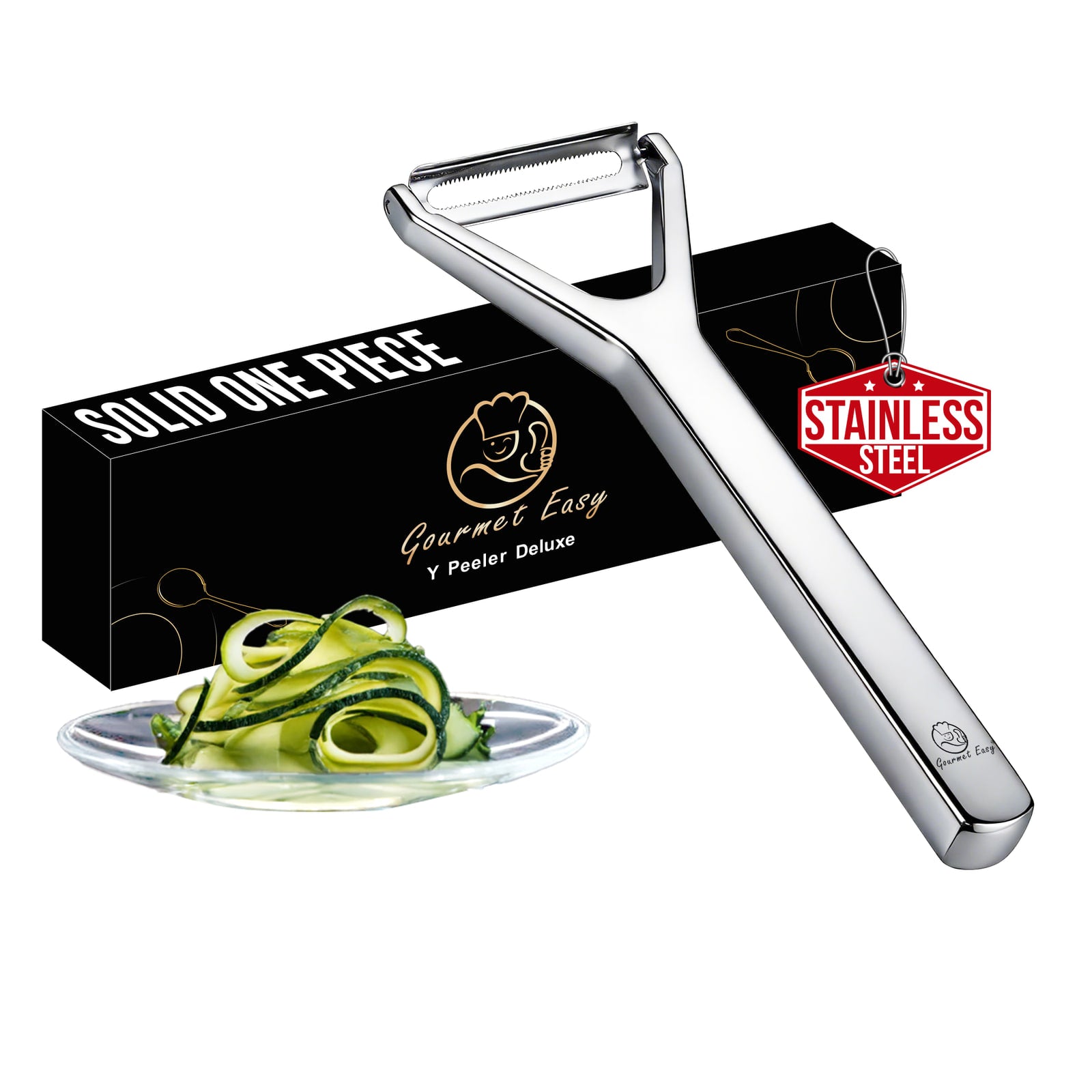 Gourmet Easy Y Peeler Deluxe with its solid-one-piece gift box